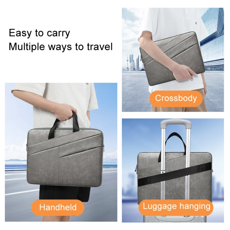 BUBM Portable Computer Bag Notebook Business Travel Bag, Size: 15 inch(Light Gray) - 15 inch by BUBM | Online Shopping South Africa | PMC Jewellery | Buy Now Pay Later Mobicred