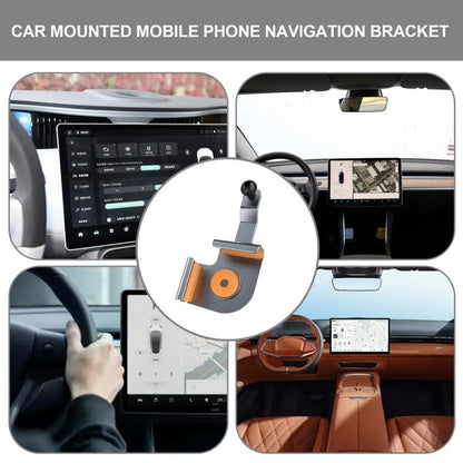 Car Screen Phone Holder Base For Tesla Model 3 And Other Models, Model: Base + Magnetic Stand - Car Holders by PMC Jewellery | Online Shopping South Africa | PMC Jewellery | Buy Now Pay Later Mobicred