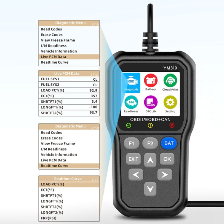 OBD Automobile Engine Battery Voltage Life Detector - Electronic Test by PMC TechLife | Online Shopping South Africa | PMC TechLife | Buy Now Pay Later Mobicred