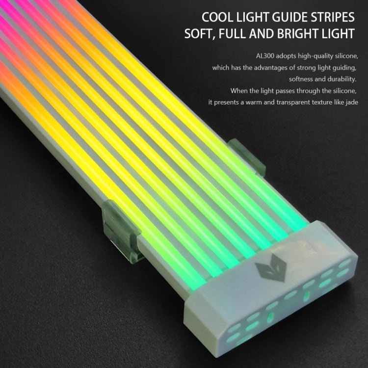 AOSOR AL300 Computer Glow Line ARGB Neon Cable Motherboard Chassis Light Strip Light Board Decoration(White) - free shipping - PMC Jewellery - Order now!