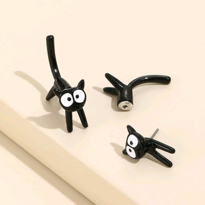 1pair Cute Cats Simple Ear Studs Ladies Detachable Earrings, Style: Model 3 - Stud Earrings & Earrings by PMC Jewellery | Online Shopping South Africa | PMC Jewellery | Buy Now Pay Later Mobicred