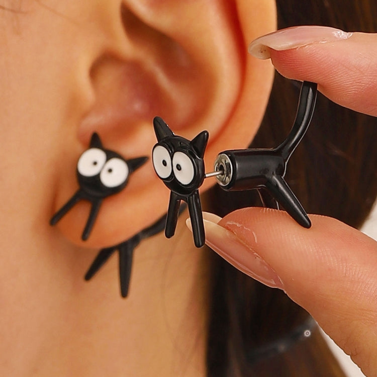 1pair Cute Cats Simple Ear Studs Ladies Detachable Earrings, Style: Model 3 - Stud Earrings & Earrings by PMC Jewellery | Online Shopping South Africa | PMC Jewellery | Buy Now Pay Later Mobicred