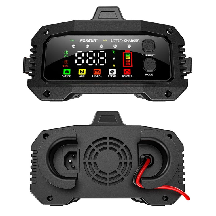 FOXSUR 25A 12V/24V Portable High-Power Car Ship Motorcycle Charger(EU Plug) - free shipping - PMC TechLife - Order now!