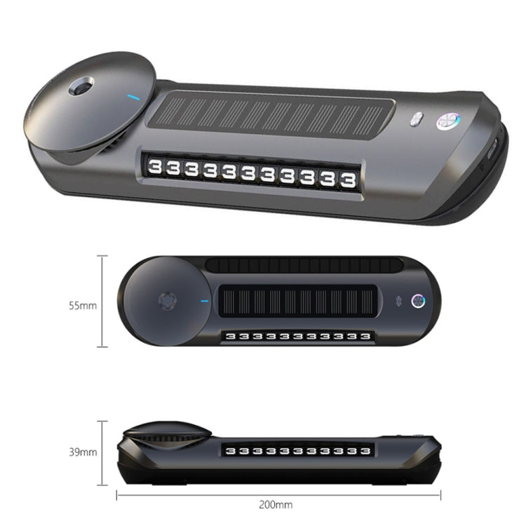 Solar Car Smart Spray Aromatherapy Machine Parking Sign(Gray) - Air Freshener by PMC TechLife | Online Shopping South Africa | PMC TechLife | Buy Now Pay Later Mobicred