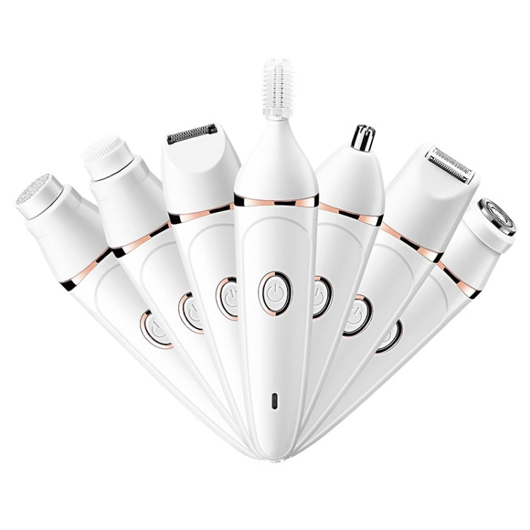 7 In 1 Multifunction Women Shaver USB Charging Epilator Eyebrow Trimmer(White) - free shipping - PMC TechLife - Order now!
