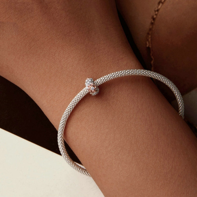 S925 Sterling Silver Rose Bracelet DIY Beaded Accessories(BSC1010) - Jewelry Accessories by PMC Jewellery | Online Shopping South Africa | PMC Jewellery | Buy Now Pay Later Mobicred