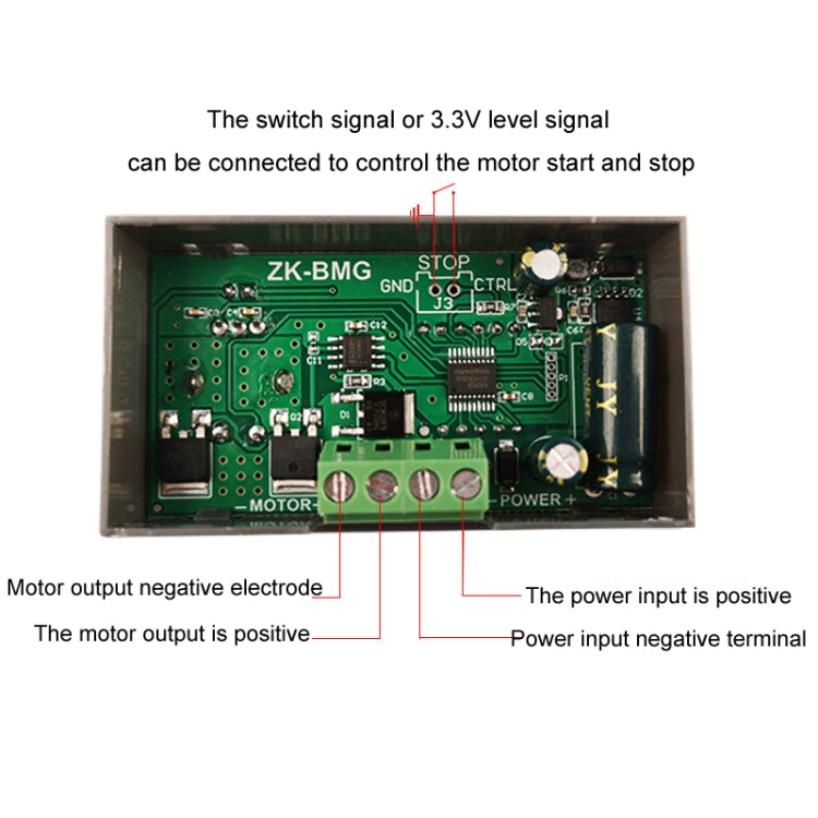 9-60V/12A/500W PWM Motor Fan DC Motor Speed Controller(With Shell) - Other Accessories by PMC TechLife | Online Shopping South Africa | PMC TechLife | Buy Now Pay Later Mobicred