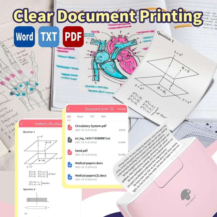 Phomemo M04S Thermal Printer Support 4 Inch Printing Width 300dpi Bluetooth Inkless Printer(Geen) - free shipping - PMC TechLife - Order now!