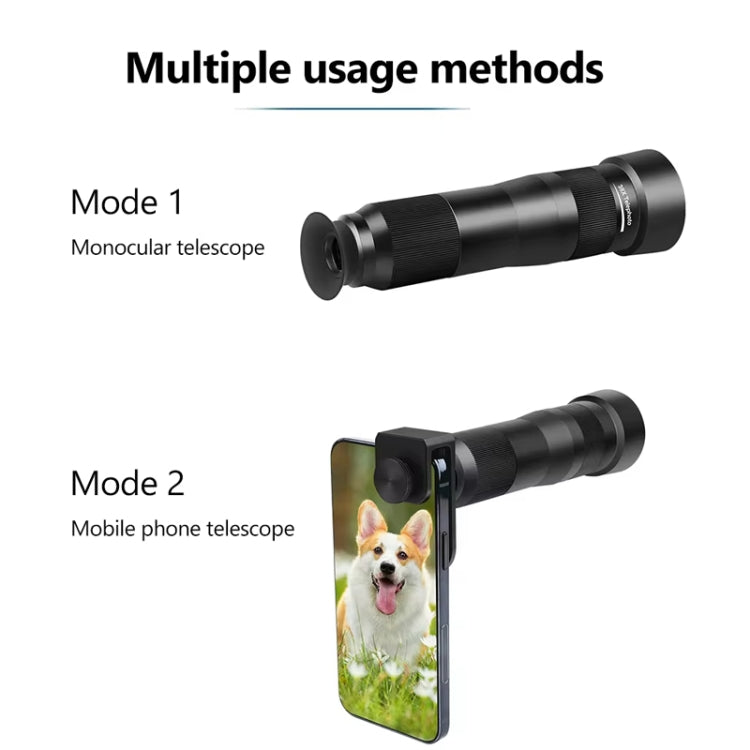 38X Mobile Phone Telephoto Lens Set Monocular Telescope With Tripod - Telescope & Microscope by PMC Jewellery | Online Shopping South Africa | PMC Jewellery | Buy Now Pay Later Mobicred