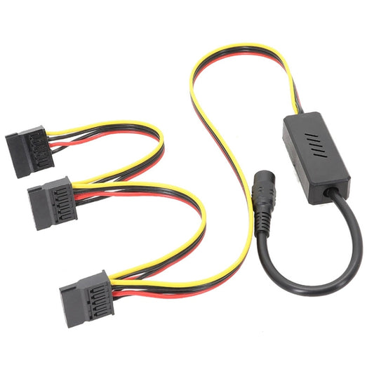 Adapter DC 5.5 x 2.5mm To Hard Disk Power Supply Cable, Model: One To Three SATA - eSATA & SATA & IDE by PMC Jewellery | Online Shopping South Africa | PMC Jewellery | Buy Now Pay Later Mobicred