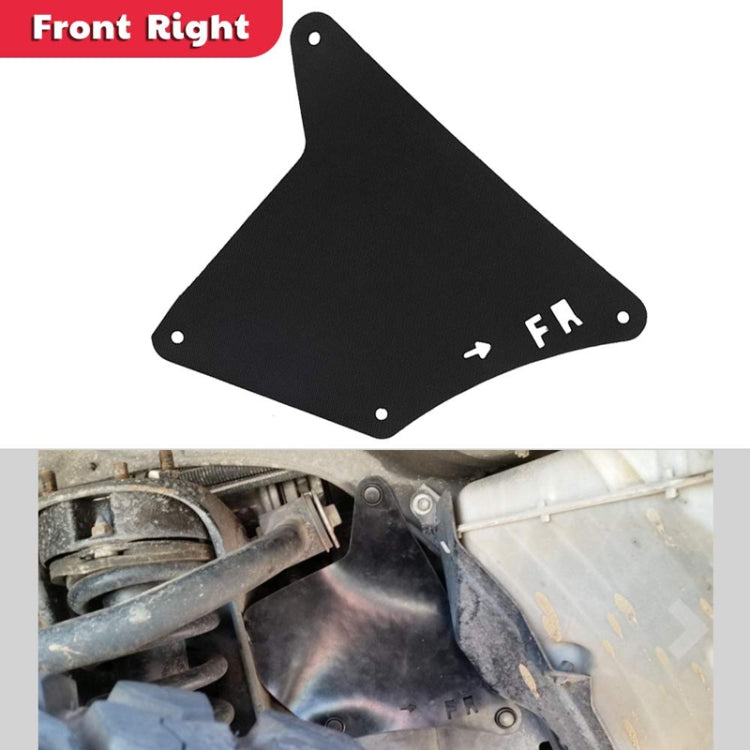 Front Wheel Fender Leather Lining for 03-17 Toyota Prado 2700 4000(Black) - Mudguards by PMC TechLife | Online Shopping South Africa | PMC TechLife | Buy Now Pay Later Mobicred