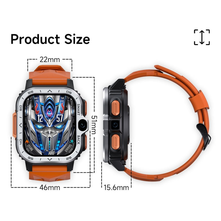 LOKMAT APPLLP 4 MAX 2.02-inch Android 8.1 Full Network Wifi Card Bluetooth Smart Watch(Navy Blue) - free shipping - PMC TechLife - Order now!