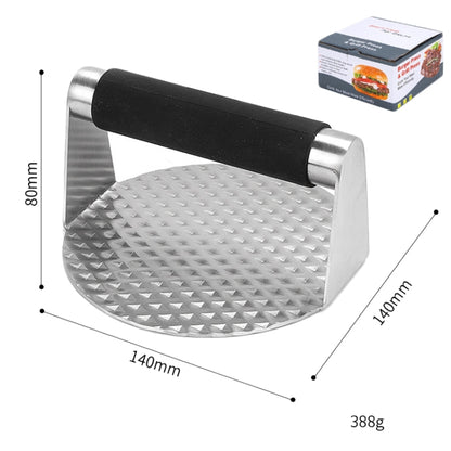 304 Stainless Steel Round Meat Patty Press Tool Kitchen Supplies Burger Presser - Gadgets by PMC Jewellery | Online Shopping South Africa | PMC Jewellery | Buy Now Pay Later Mobicred