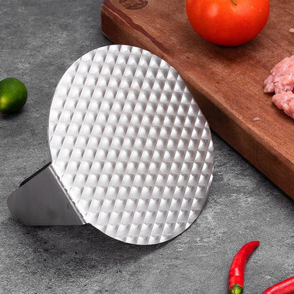 304 Stainless Steel Round Meat Patty Press Tool Kitchen Supplies Burger Presser - Gadgets by PMC Jewellery | Online Shopping South Africa | PMC Jewellery | Buy Now Pay Later Mobicred