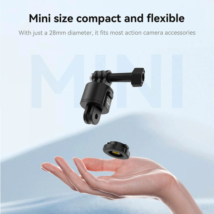 TELESIN CQM-001 Universal Magnetic Quick Release Adapter Kit For Sports Cameras(Black) -  by TELESIN | Online Shopping South Africa | PMC Jewellery | Buy Now Pay Later Mobicred