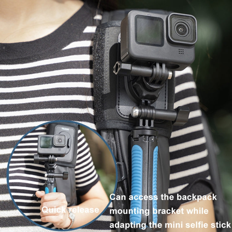 TELESIN GP-MTB-T02 Sports Camera Double Head J-Buckle Backpack Quick Release Conversion Accessory(Rotatable) -  by TELESIN | Online Shopping South Africa | PMC Jewellery | Buy Now Pay Later Mobicred