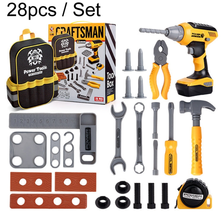 28pcs / Set Children Toolbox Toy Set Pretend Role Playing Simulation Repair Tools, Model: T025 - Pretend Play Toys by PMC Jewellery | Online Shopping South Africa | PMC Jewellery | Buy Now Pay Later Mobicred