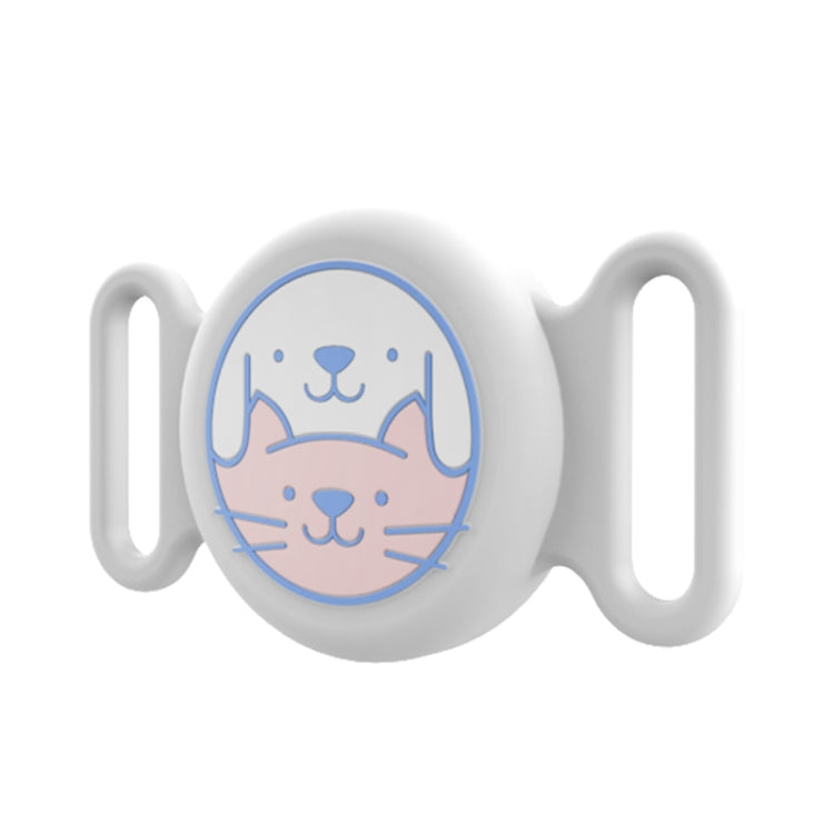 For AirTag Pet Collar Locator Silicone Life Water-resistant Protective Case(White) - free shipping - PMC TechLife - Order now!