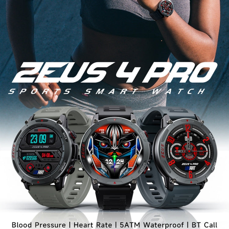 LOKMAT ZEUS4 PRO 1.43-Inch IP68 Waterproof Health Monitoring Bluetooth Call Smart Watch(Black) - Smart Watches by LOKMAT | Online Shopping South Africa | PMC Jewellery | Buy Now Pay Later Mobicred
