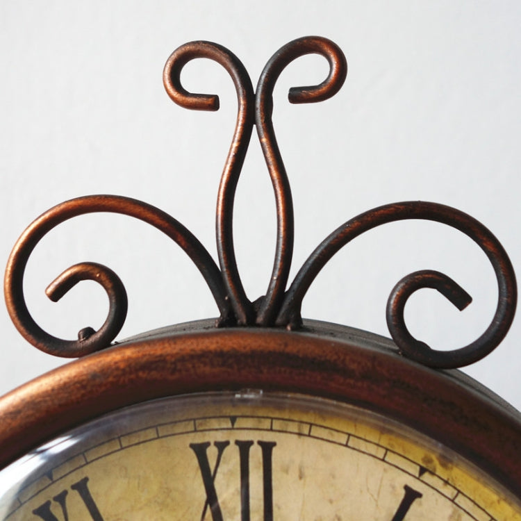 Iron Mute Clock Retro Living Room Decoration Clock(White) - Wall Clock by PMc TechLife | Online Shopping South Africa | PMc TechLife | Buy Now Pay Later Mobicred