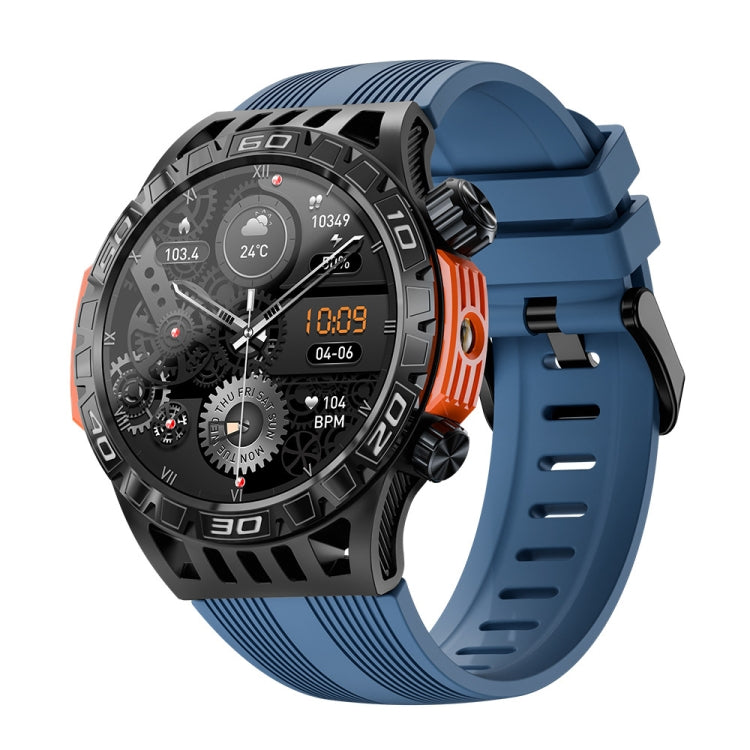 LOKMAT ZEUS6 PRO 1.46-Inch IP68 Waterproof SOS Flashlight Bluetooth Smart Watch(Blue) - Smart Watches by LOKMAT | Online Shopping South Africa | PMC Jewellery | Buy Now Pay Later Mobicred