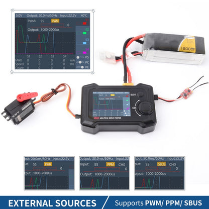 ToolkitRC ST8 Multi-Channel Servo Tester Signal Test Current Collector(Black) - Others by ToolkitRC | Online Shopping South Africa | PMC Jewellery | Buy Now Pay Later Mobicred