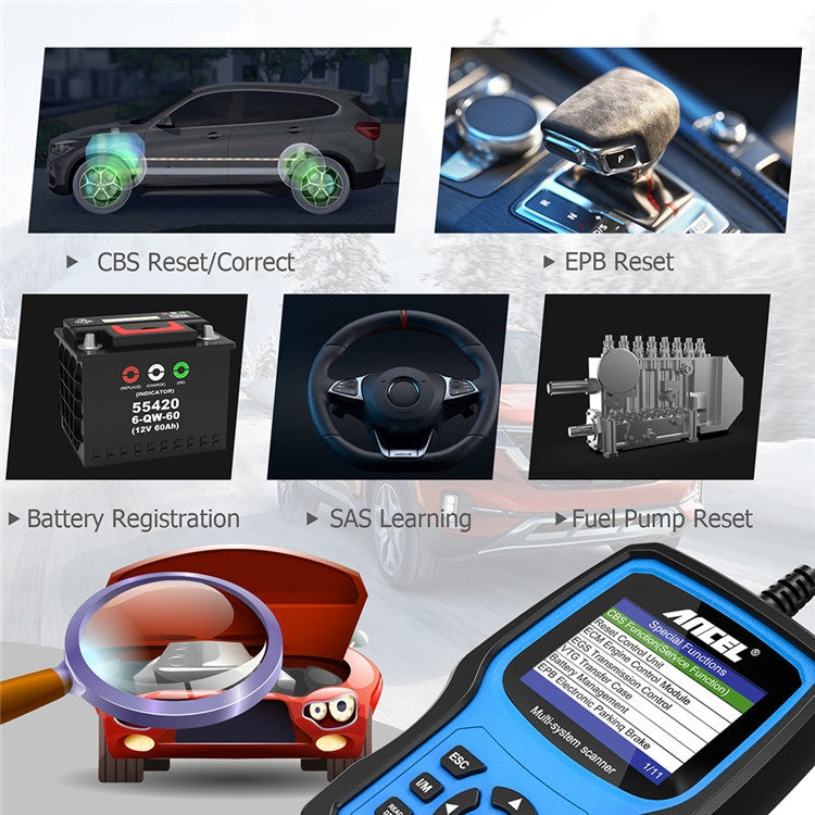 ANCEL BM700 For BMW Full System Diagnostic OBDII Tester Maintenance And Resetting Repair Tools - Code Readers & Scan Tools by ANCEL | Online Shopping South Africa | PMC Jewellery | Buy Now Pay Later Mobicred