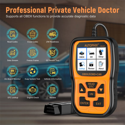 AUTOPHIX OM126P OBD2 Automotive Scanner Car Engine Diagnosis Tool - Electronic Test by AUTOPHIX | Online Shopping South Africa | PMC Jewellery | Buy Now Pay Later Mobicred