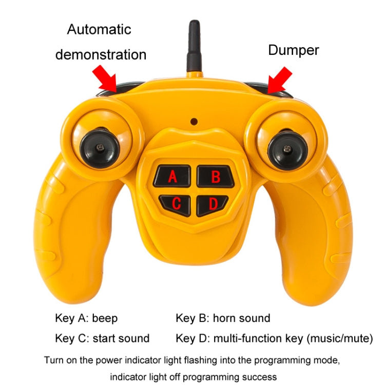 2.4G RC Dumper Truck Simulation Engineering Vehicle Model Children Electrical RC Truck Toy(Yellow) - RC Cars by PMC Jewellery | Online Shopping South Africa | PMC Jewellery | Buy Now Pay Later Mobicred