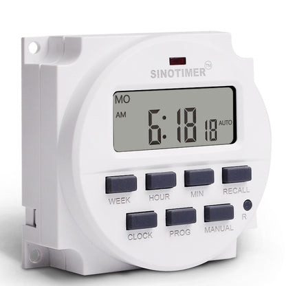 SINOTIMER TM618N-1 110V 7 Days Weekly Programmable Digital Electronic Timer Switch - Switch by SINOTIMER | Online Shopping South Africa | PMC Jewellery | Buy Now Pay Later Mobicred