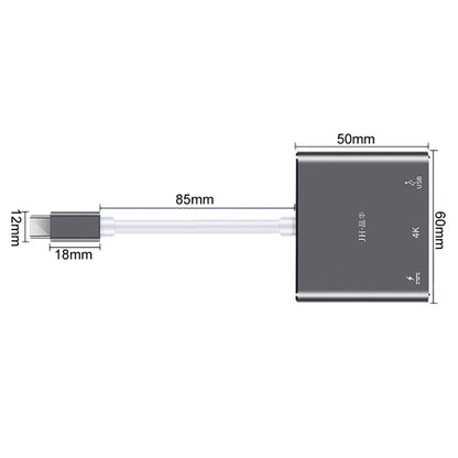 JINGHUA Z330 3 In 1 Type-C Docking Station HDMI 4K Adapter USB3.0 Interface Converter - Cable & Adapters by JINGHUA | Online Shopping South Africa | PMC Jewellery | Buy Now Pay Later Mobicred