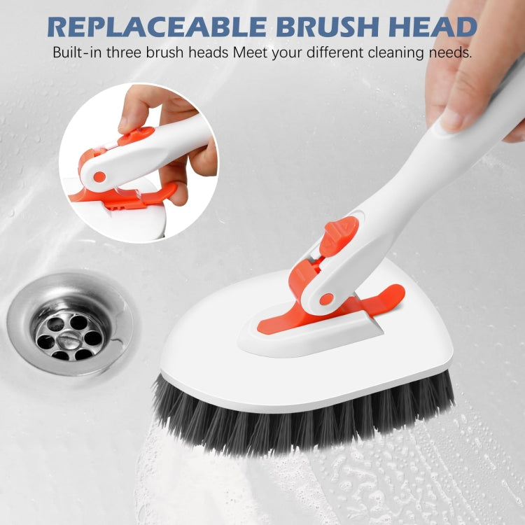 Shower Cleaning Brush With 52 Inch Adjustable Handle Tub Tile Scrubber Brush, Spec: Set 5 - free shipping - PMc TechLife - Order now!