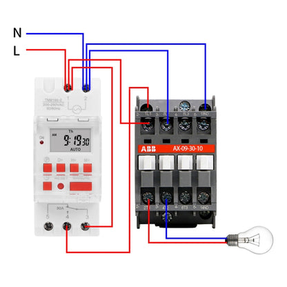 SINOTIMER TM919B-1 110V 30A Programmable Digital Timer Switch Automatic Cycle Timing Controller - Switch by SINOTIMER | Online Shopping South Africa | PMC Jewellery | Buy Now Pay Later Mobicred