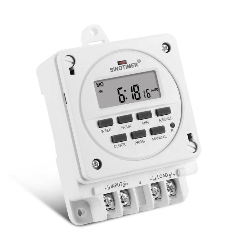 SINOTIMER TM618E -2 220V Smart Digital 7 Days Programmable Timer Switch 16A Controller With Mounting Base - Switch by SINOTIMER | Online Shopping South Africa | PMC Jewellery | Buy Now Pay Later Mobicred