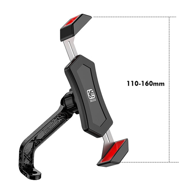 Kewig Bicycle 2 Claws Navigation Bracket Outdoor Cycling Cell Phone Holder With Safety Lock, Model: M12-B - Holder by Kewig | Online Shopping South Africa | PMC Jewellery | Buy Now Pay Later Mobicred