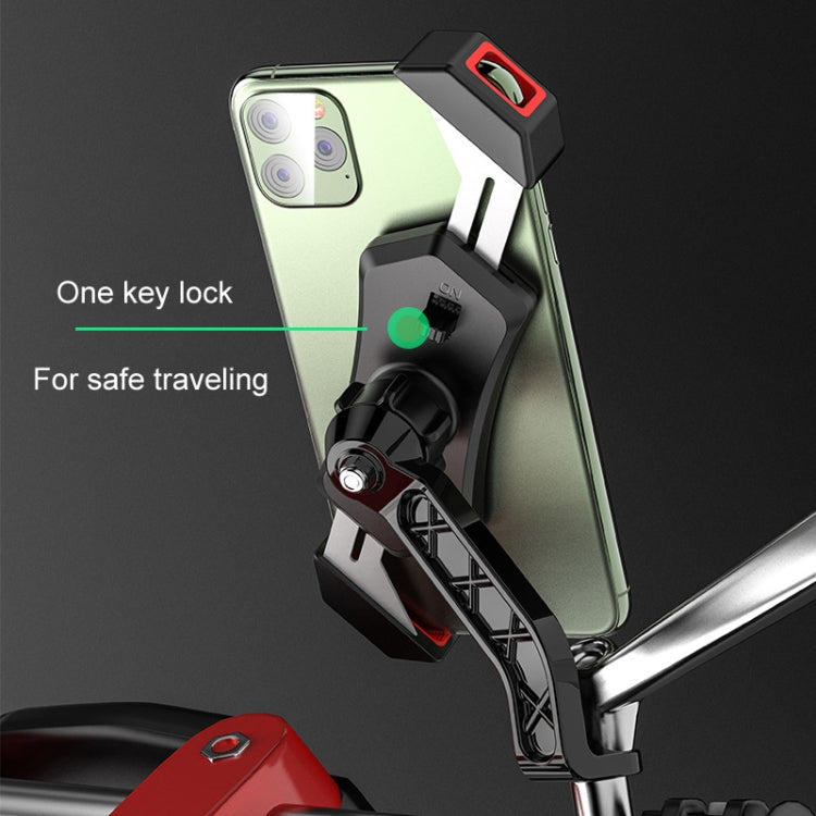 Kewig Bicycle 2 Claws Navigation Bracket Outdoor Cycling Cell Phone Holder With Safety Lock, Model: M12-A - Holder by Kewig | Online Shopping South Africa | PMC Jewellery | Buy Now Pay Later Mobicred