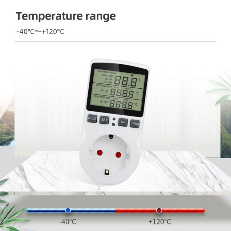 Intelligent Digital Thermostat Countdown Temperature Control Switch Socket Timing Temperature Controller(EU) - Smart Socket by PMC Jewellery | Online Shopping South Africa | PMC Jewellery | Buy Now Pay Later Mobicred