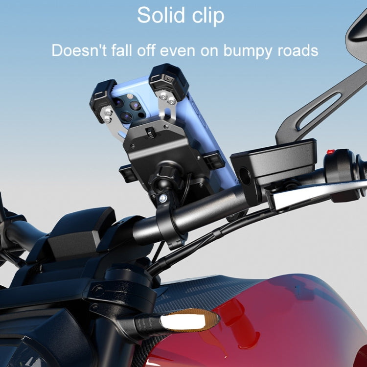 Kewig Motorcycle Navigation Phone Holder Outdoor Riding Charging Bracket, Model: M11-G2-A1 - free shipping - PMC TechLife - Order now!