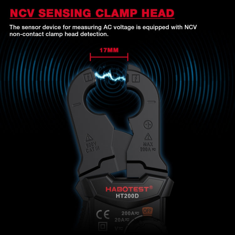 HABOTEST Mini Clamp Multimeter Portable Digital Ammeter - Digital Multimeter by HABOTEST | Online Shopping South Africa | PMC TechLife | Buy Now Pay Later Mobicred