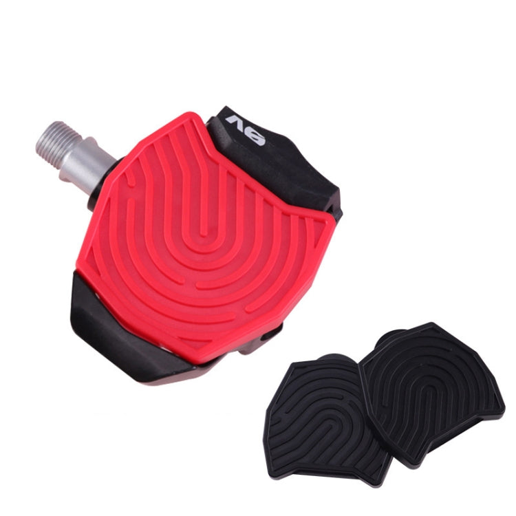 For Peloton Venzo Spinning Bike Locking Pedal To Flat Pedal Conversion Plate(Red) - Pedals by PMC Jewellery | Online Shopping South Africa | PMC Jewellery | Buy Now Pay Later Mobicred