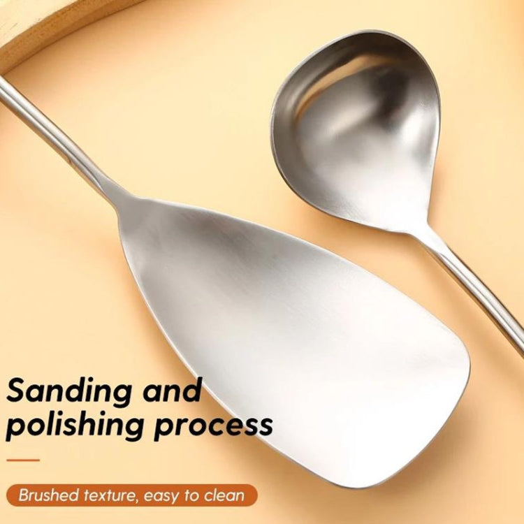 304 Stainless Steel Walnut Handle Cooking Tools Home Restaurant Kitchen Gadgets, Style: Soup Spoon - Cooking Tools by PMC TechLife | Online Shopping South Africa | PMC TechLife | Buy Now Pay Later Mobicred