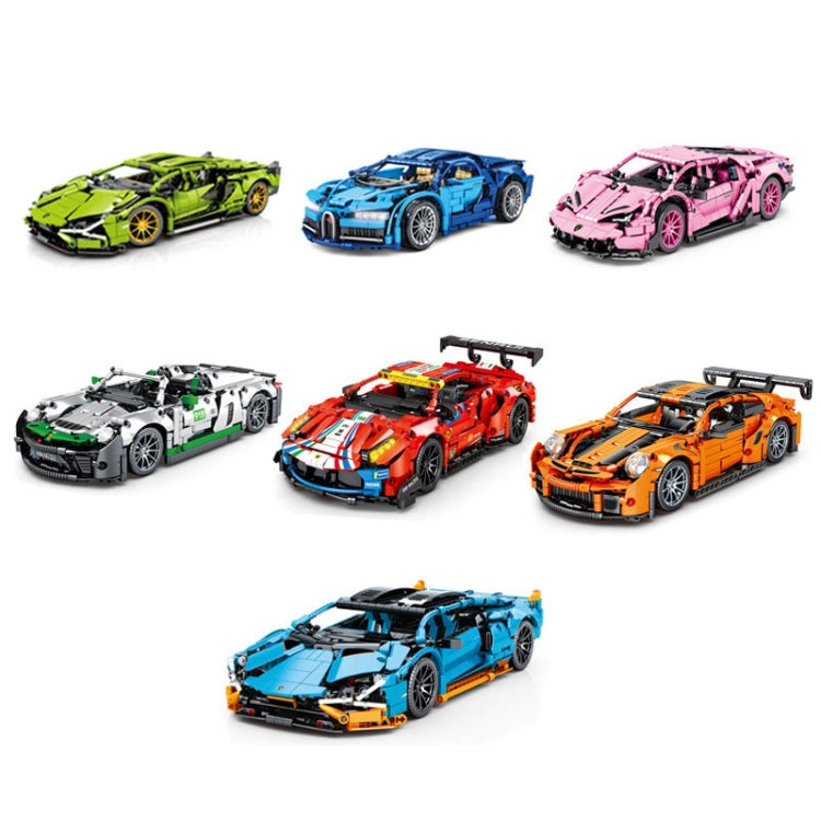 SEMBO 701001 1:14 Sports Racing Car Model Building Blocks Puzzle Assembly Children Toy - Building Blocks by SEMBO | Online Shopping South Africa | PMC Jewellery | Buy Now Pay Later Mobicred