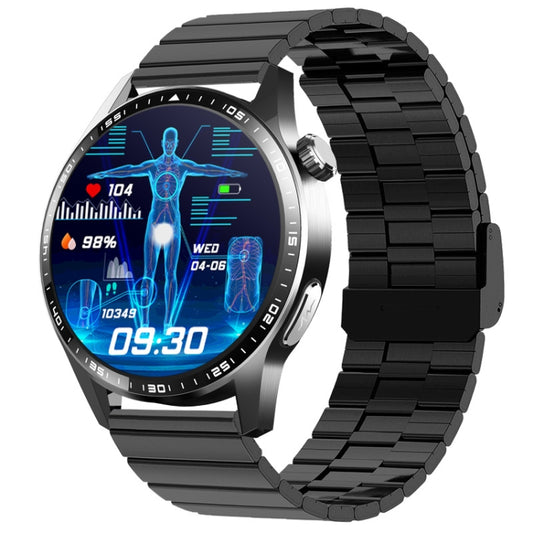 F400  1.55 Inch Screen Smart Watch Support ECG/ Blood Oxygen / Blood Sugar / 150+ Sports Mode, Color: Black Bamboo - Smart Watches by PMC Jewellery | Online Shopping South Africa | PMC Jewellery | Buy Now Pay Later Mobicred