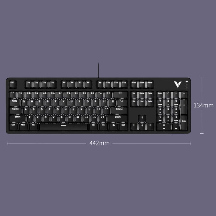 Rapoo V500DIY Mechanical Keyboard With Light Effect 18 Keys Hot Swap Fast Silver Shaft Desktop Laptop Wired Keyboard(Black) - Wired Keyboard by Rapoo | Online Shopping South Africa | PMC Jewellery | Buy Now Pay Later Mobicred