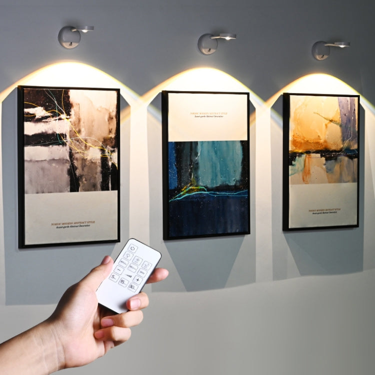 Rechargeable LED Motion Sensor Wireless Spotlight With Remote Control 2000mAH White - Sensor LED Lights by PMC TechLife | Online Shopping South Africa | PMC TechLife | Buy Now Pay Later Mobicred