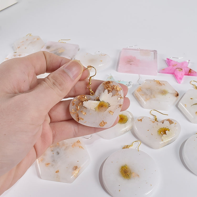 DIY Epoxy Resin Three-Dimensional Geometric Pendant Earring Silicone Mold, Spec: Hexagonal - free shipping - PMc TechLife - Order now!