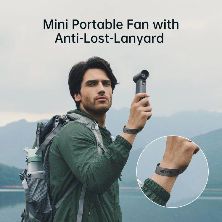 JisuLife FA55 Handheld Portable Small Fan Mini Rechargeable Electric Fan(Brown) - free shipping - PMC TechLife - Order now!