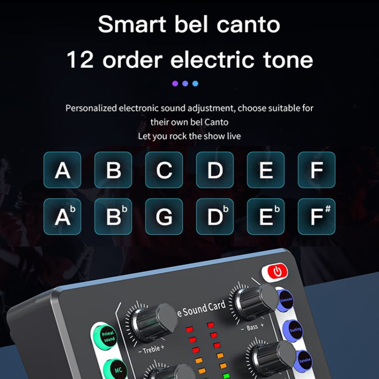 M8 Recording And Singing Live Bluetooth Sound Card Set, Color: White - Live Sound Effects Processors by PMC Jewellery | Online Shopping South Africa | PMC Jewellery | Buy Now Pay Later Mobicred