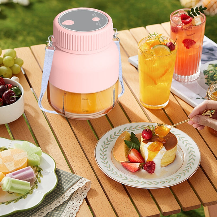 800ml Multifunctional Wireless Portable Juicer Large-capacity Outdoor Juicer(Pink) - free shipping - PMC TechLife - Order now!