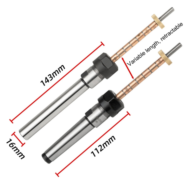 Woodturning Pen Mandrel Collet Penmaking Turning Lathe DIY Clamping Mandrel Fitting Tool(Taper Shank) - Others by PMC TechLife | Online Shopping South Africa | PMC TechLife | Buy Now Pay Later Mobicred